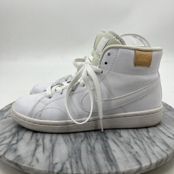 Nike Court Royale 2 Sneaker Womens 6.5 White Mid Top Casual Athletic CT1725-100 - Picture 4 of 12